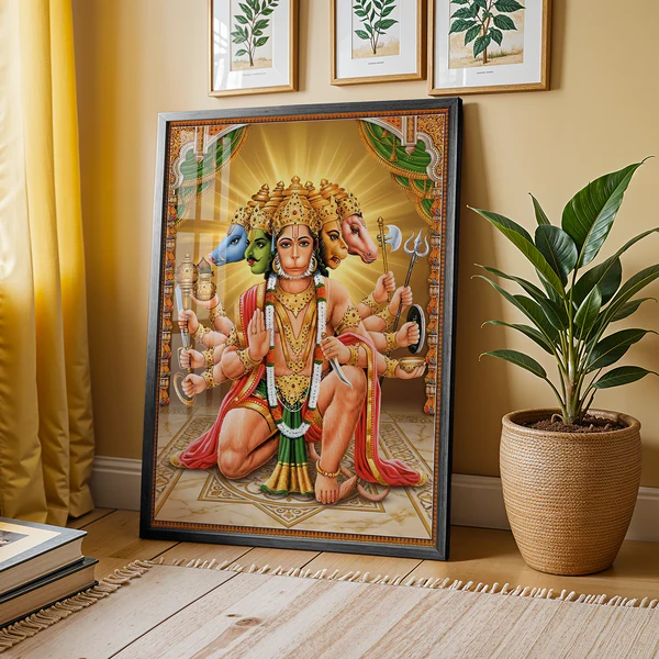 Panchmukhi Hanuman Ji Power Artwork – 14 x 21 Inch